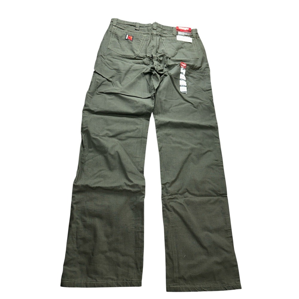 Wrangler Riggs Technician Pants 34x34 Mens Relaxed Fit Dark Green NWT